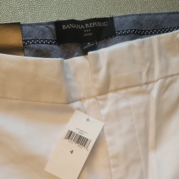 Banana Republic White Pants Size 4 - Picture 3 of 7